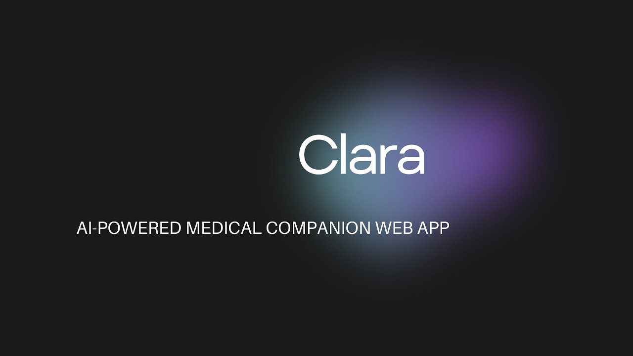 Clara- AI Powered Medical Companion Web App